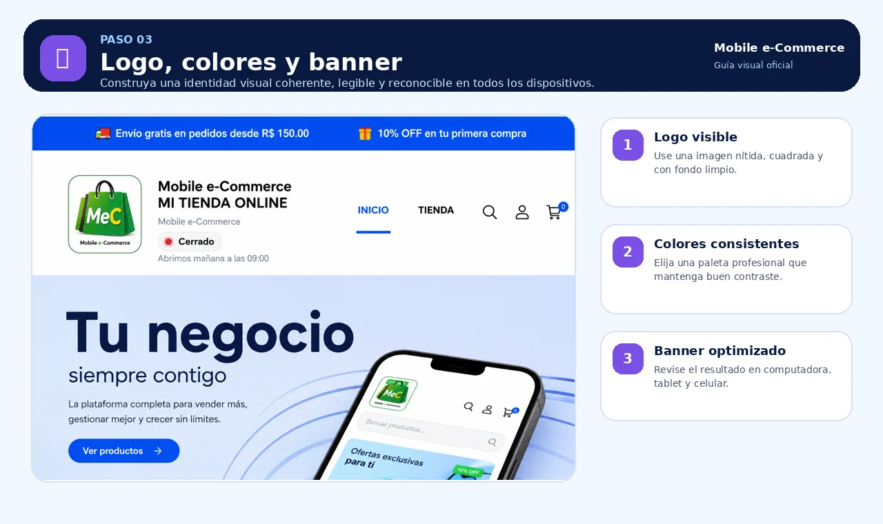 Logo, colores y banner