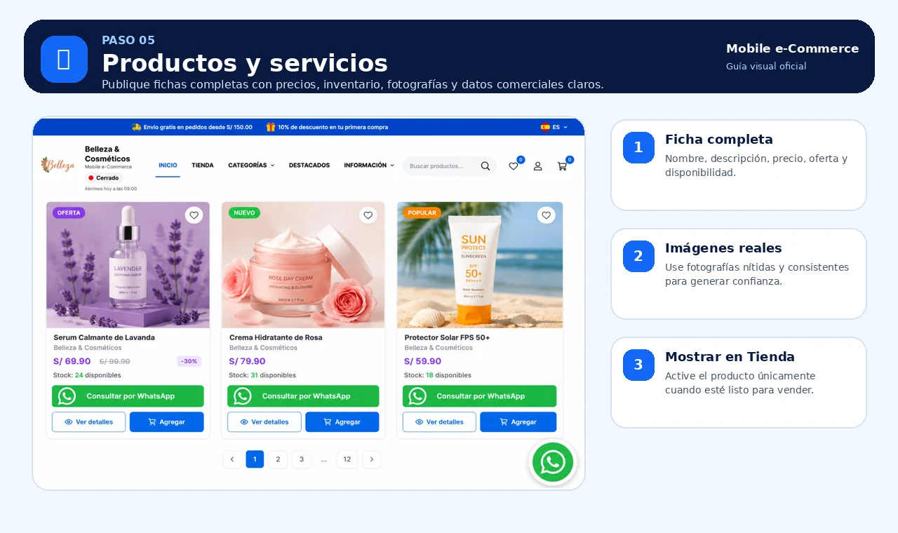 Productos y servicios